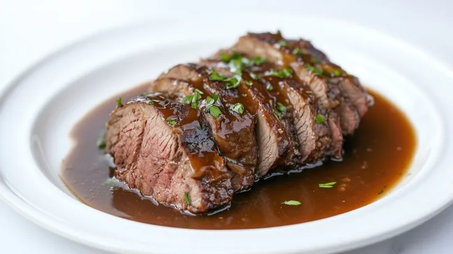 Saftiger Sauerbraten mit würziger Sauce