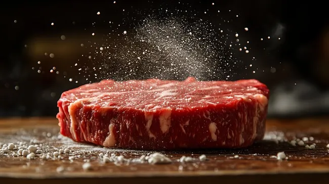 Saftiges Rinderfilet mit Salzblumen - Premium Lebensmittelfoto