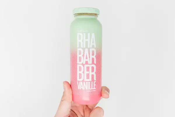 Saisonale Sorte: der Rhabarber-Vanille Smoothie von true fruits ist schon ausverkauft
