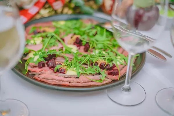 Salad Serving With Meat