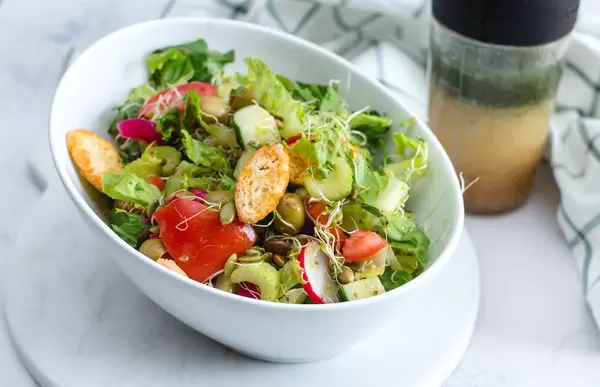 Salad with tomato, Radish, Olive and Celery  (Flip 2019)