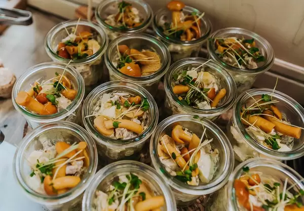 Salatmix mit Shiitake Pilzen