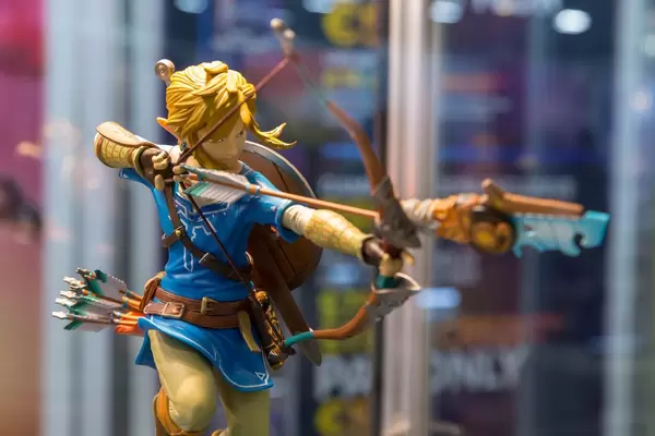 Sammelfigur von Link aus Zelda Breath of the Wild