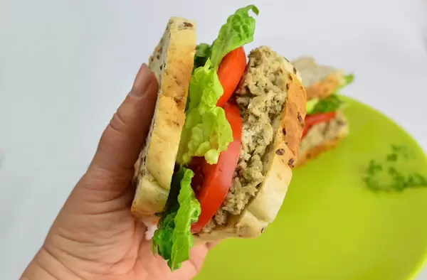 Sandwich with fish cutlet