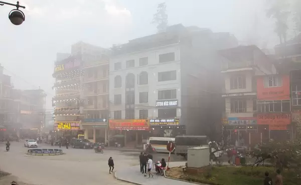 Sapa city on a foggy day  (Flip 2019)