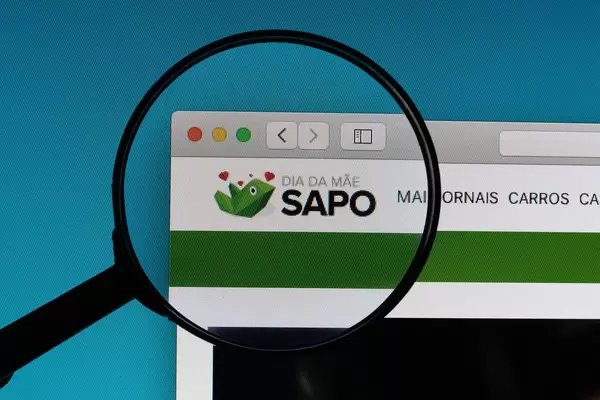 SAPO logo under magnifying glass