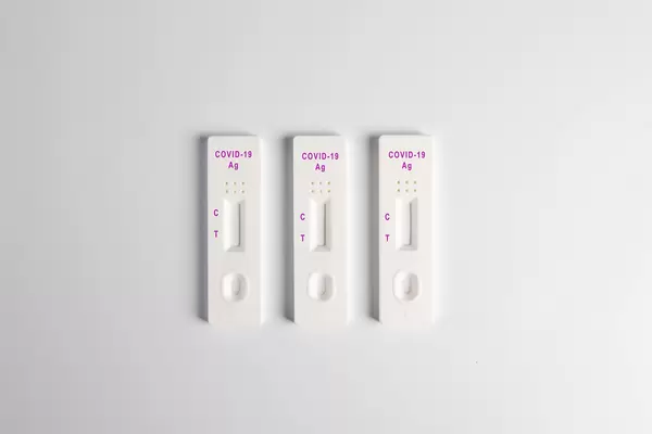 SARS-CoV-2 Rapid Antigen Tests isolated on white background