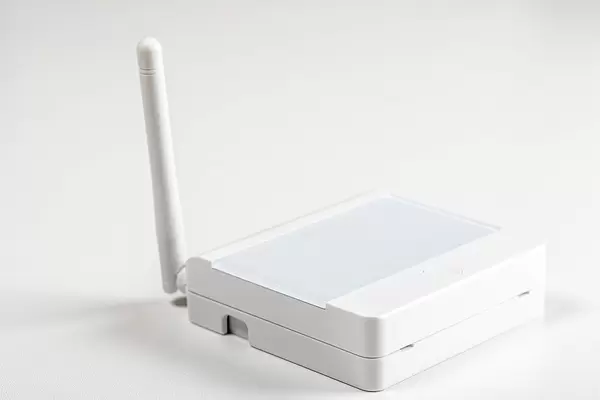 Save energy and money concept. Control panel of the gas boiler for hot water and heating