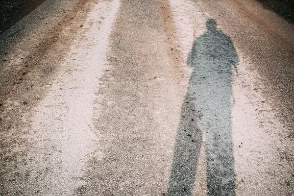 Schatten eines Mannes