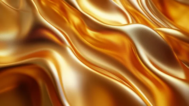 Schimmerndes goldenes Seidengewebe