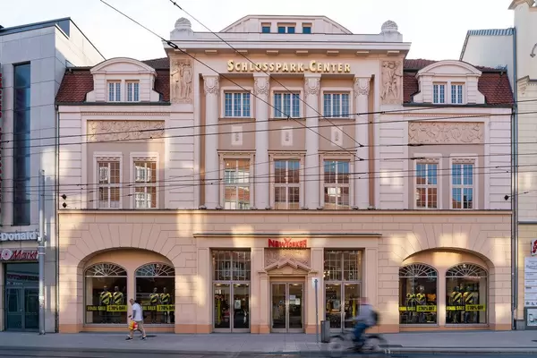 Schlosspark-Center Shopping mall in a historical German building in Schwerin city