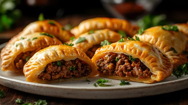 Schmackhafte Empanadas mit saftiger Fleischfüllung