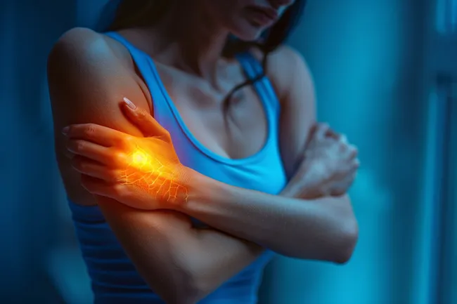 Schmerzende Ellbogenverletzung