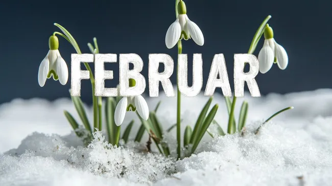 Schneeglockenblüten brechen durch den Schnee