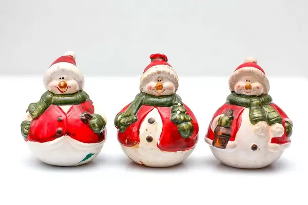 Schneemänner als Weihnachtsdekoration