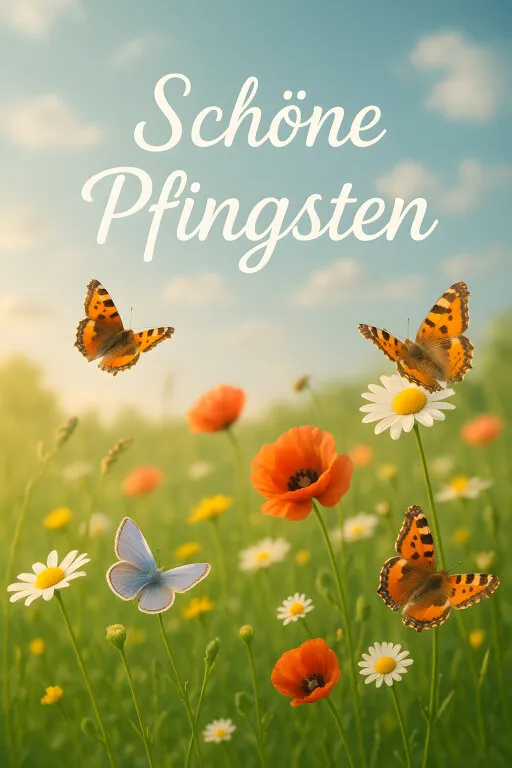 Schöne Frühlingsblumen und Schmetterlinge