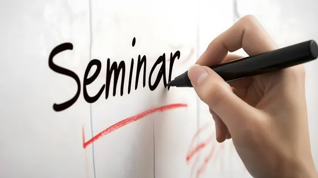 Schreiben und Skizzieren für Seminar oder Präsentation