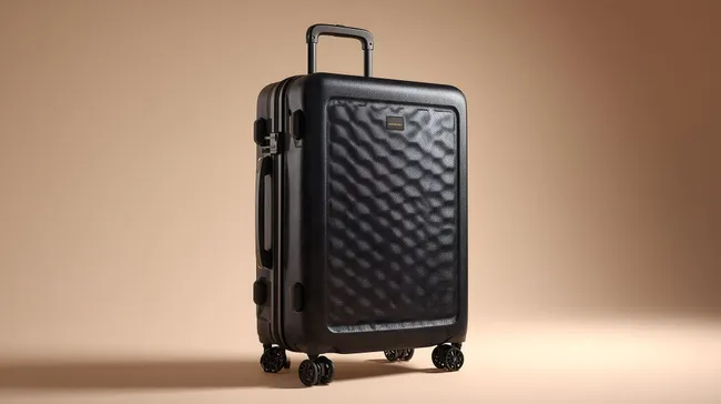 Schwarzer Hartschalenkoffer für stilvollen Reisekomfort