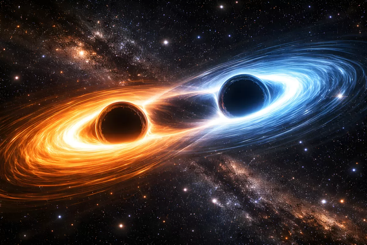 Schwarzes Loch-Paar entdeckt – astronomische Sensation