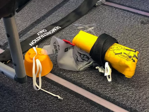 Schwimmweste zu Demonstrationszwecken