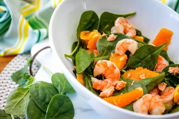 Sea food Spinach Salad
