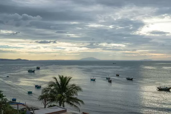 Sea Viewpoint at Sunset in Mui Ne, Vietnam  Flip 2019