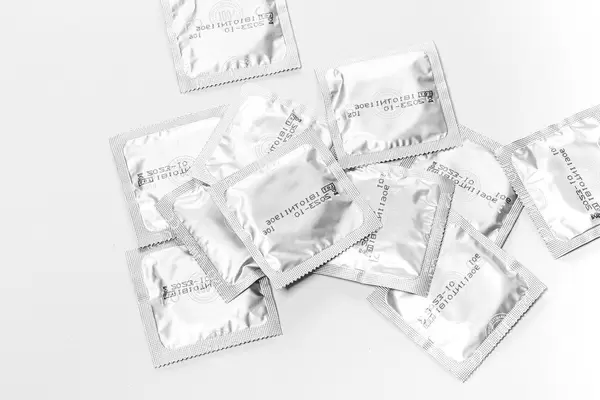 Sealed condoms. Contraception concept (Flip 2019)