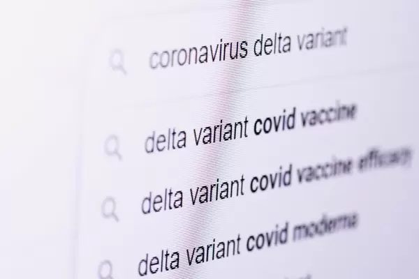 Searching information about new coronavirus delta variant