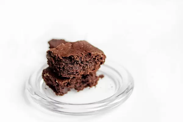 Selbstgemachter Schokoladen Brownie