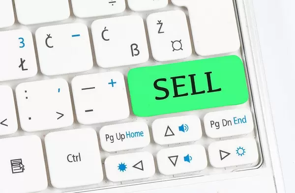 Sell green keyboard button