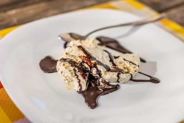 Semifreddo, an ice-cream cake dessert