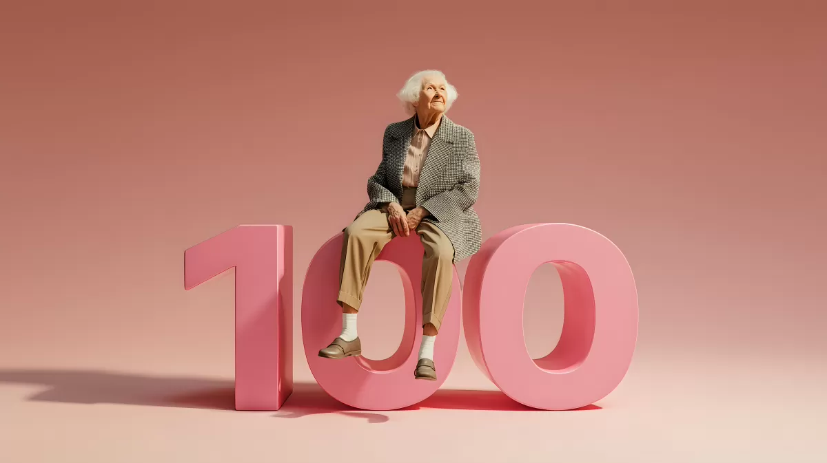 Seniorin feiert 100. Geburtstag in rosa Kulisse