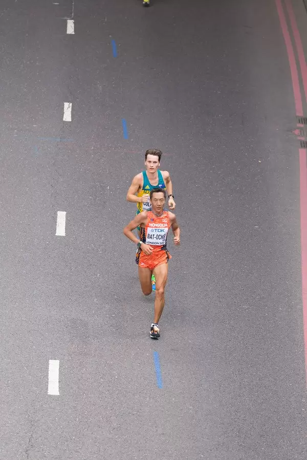 Ser-Od Bat-Ochir und Jack Colreavy (Marathon Finale) bei den IAAF Leichtathletik-Weltmeisterschaften 2017 in London