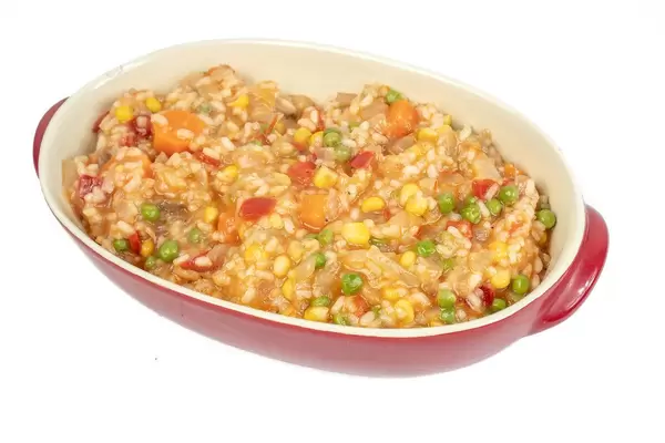 Served Risotto with Vegetables (Flip 2019)
