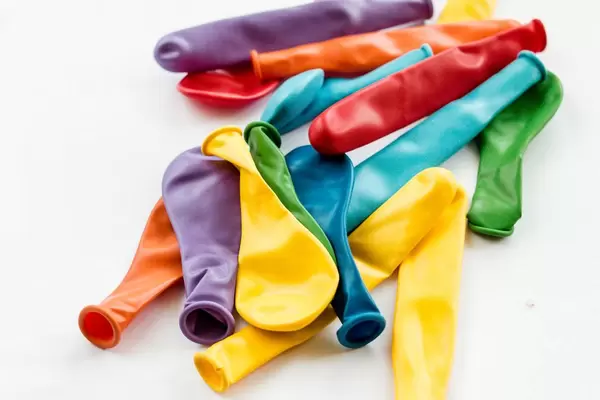 Set of colorful baloons , close up