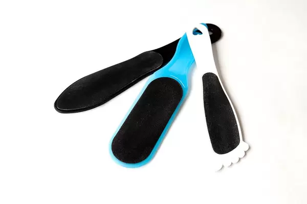 Set of three foot files on white backround (Flip 2019)