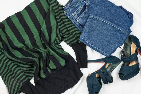 Set of women's outfits for autumn and winter