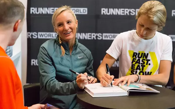 Shalane Flanagan at Marathon Expo New York 2016