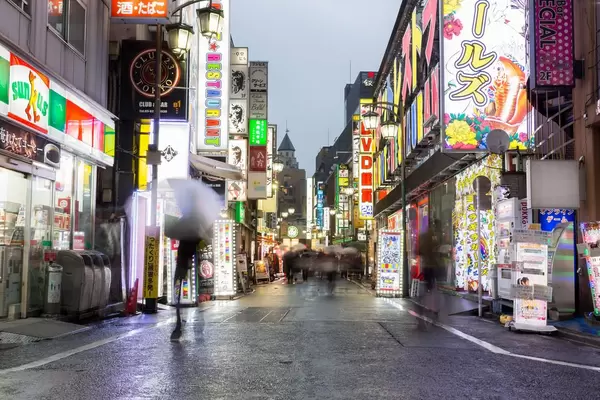 Shinjuku Shopping Streets at Night