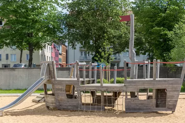 Ship at a children's playground