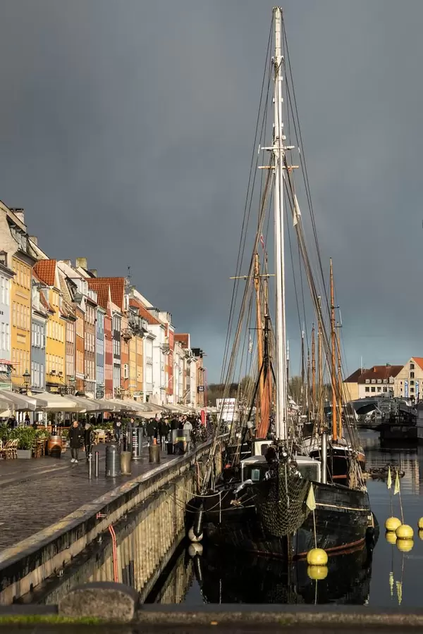 Ship in Port of Copenhagen