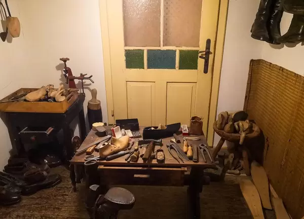Shoemaker's work desk