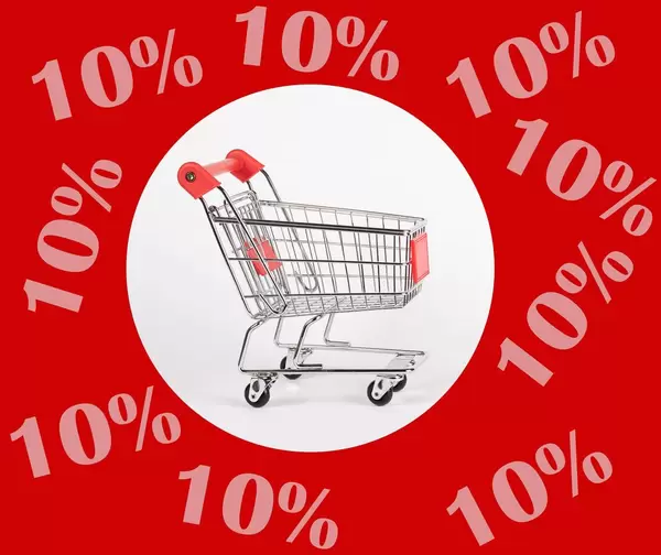 Shopping cart with 10% discount