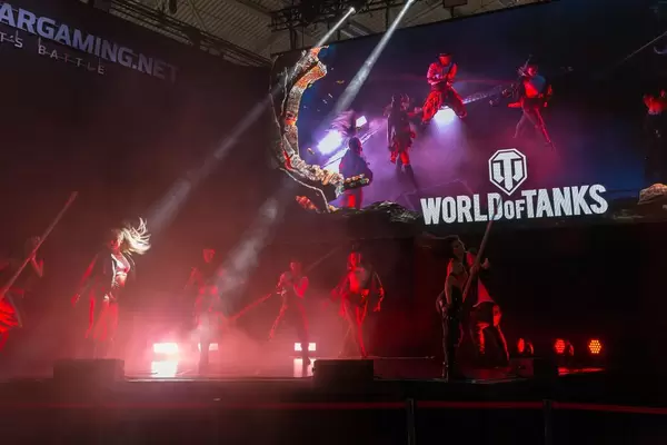 Show on the stage of World of Thanks at Gamescom