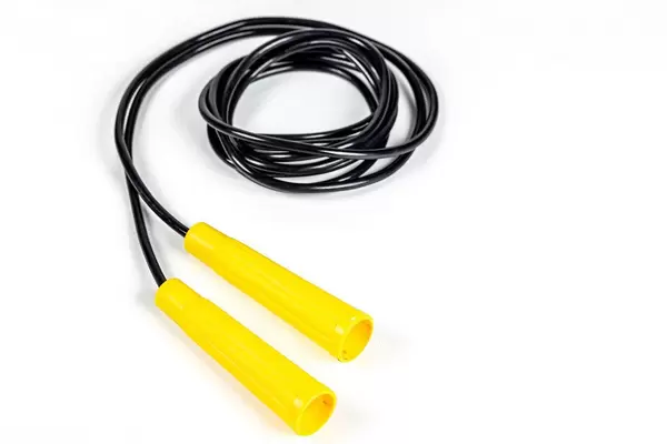 Skipping rope on white background