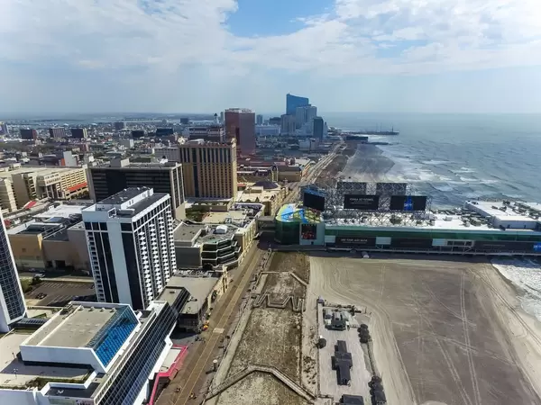 Skyline von Atlantic City (Drohnenfoto), USA