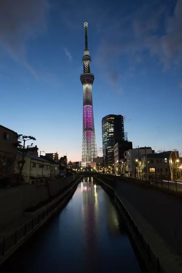 Skytree bei Sonnenuntergang, Tokyo
