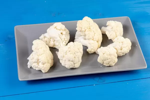 Sliced Cauliflower on the plate