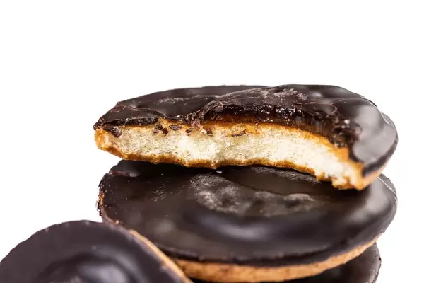 Sliced Round Cookie with Chocolate and Orange