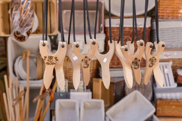 Slingshots in a shop in Thessaloniki